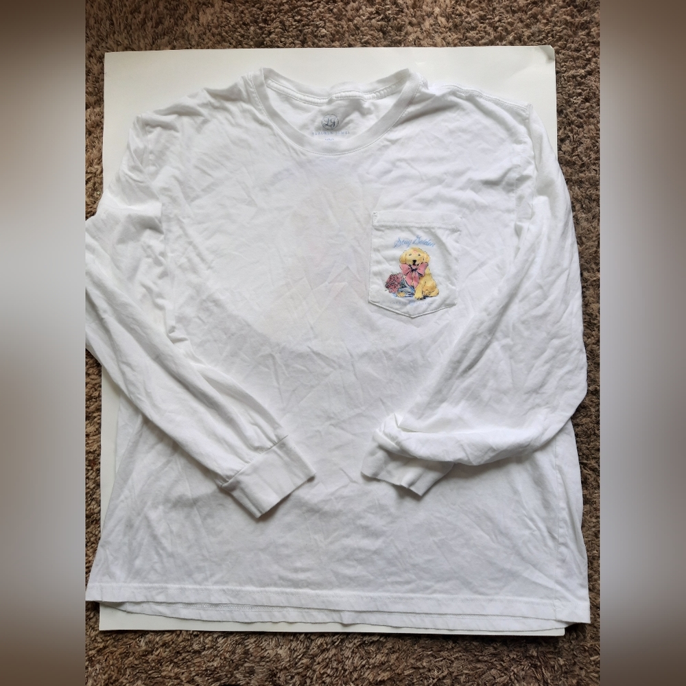 BOGO🌻 Lauren James xxl white long sleeve golden retriever dog t shirt